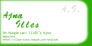 ajna illes business card